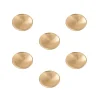 6 Un. poignées de meuble en laiton satin pour commode - diamètre 40MM
