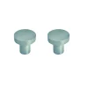 2 Un. poignées de meuble en acier inoxydable massif qualité AISI-304 - diamètre 30X28MM