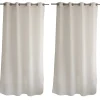 2 Voilages à œillets, 140x240cm, blanc, 15% de in, collection Louna, CMADECO