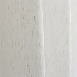 2 Voilages à œillets, 140x240cm, blanc, 15% de in, collection Louna, CMADECO