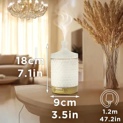 AD31 Diffuseur d'arômes Brumisateur d'Huiles essentielles Purificateur d'air Naturel Aromathérapie Bien être Relaxation Duronic