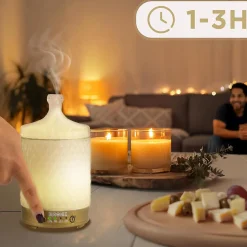 AD31 Diffuseur d'arômes Brumisateur d'Huiles essentielles Purificateur d'air Naturel Aromathérapie Bien être Relaxation Duronic