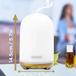 AD11 Diffuseur d'arômes Brumisateur d'Huiles essentielles Purificateur d'air Naturel Aromathérapie Bien être Relaxation Duronic