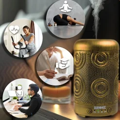 AD41 Diffuseur d'arômes Brumisateur d'Huiles essentielles Purificateur d'air Naturel Aromathérapie Bien être Relaxation Duronic