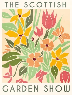 Affiche " Garden show " multicouleurs l.30 x H.40 cm Dada Art