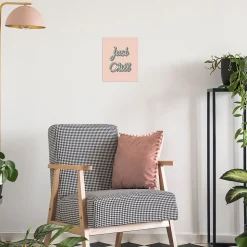 Affiche " Just chill " rose l.24 x l.30 cm Dada Art