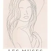 Affiche " les muses " l.30 x H.40 cm Dada Art