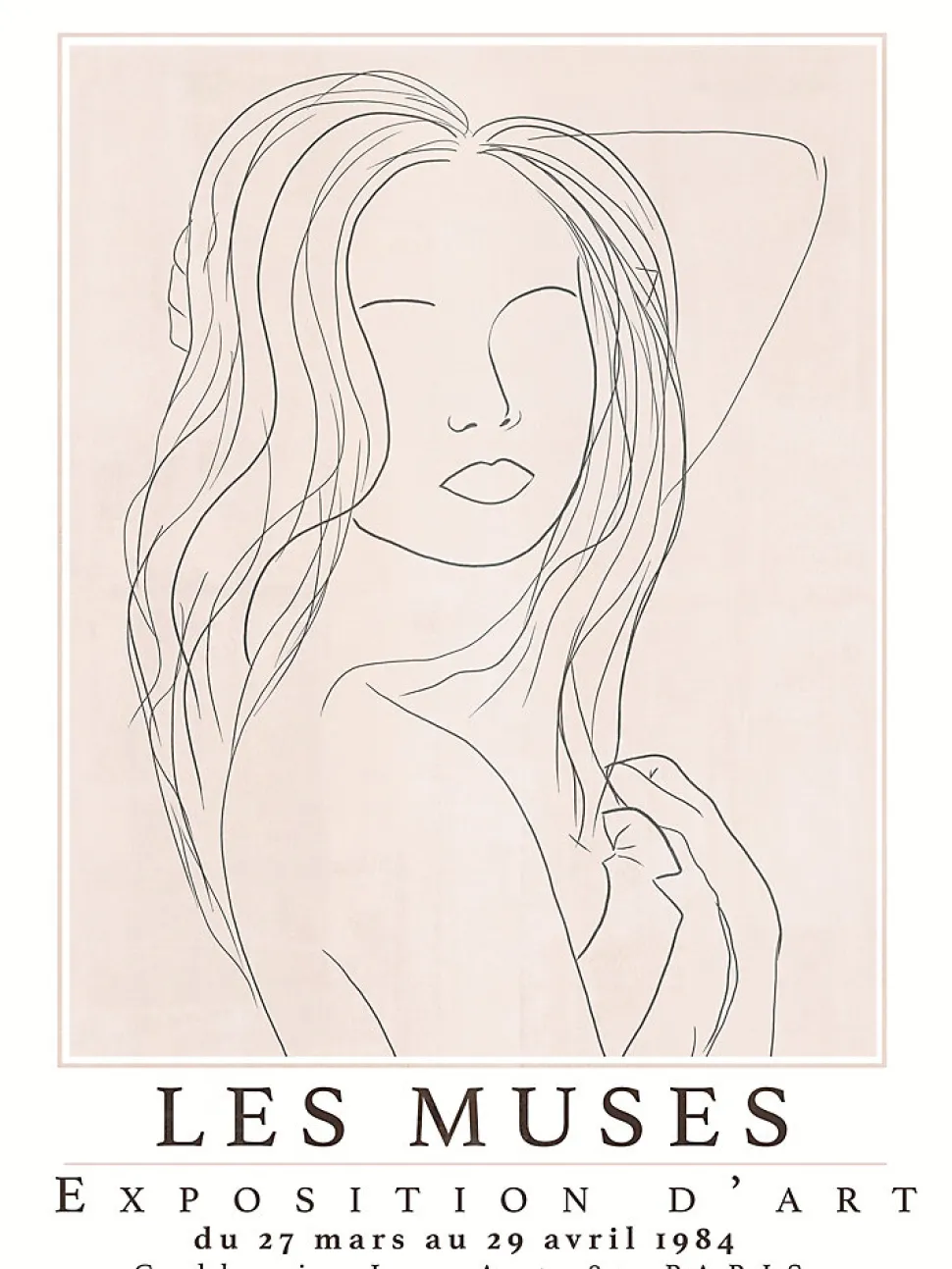 Affiche " les muses " l.30 x H.40 cm Dada Art
