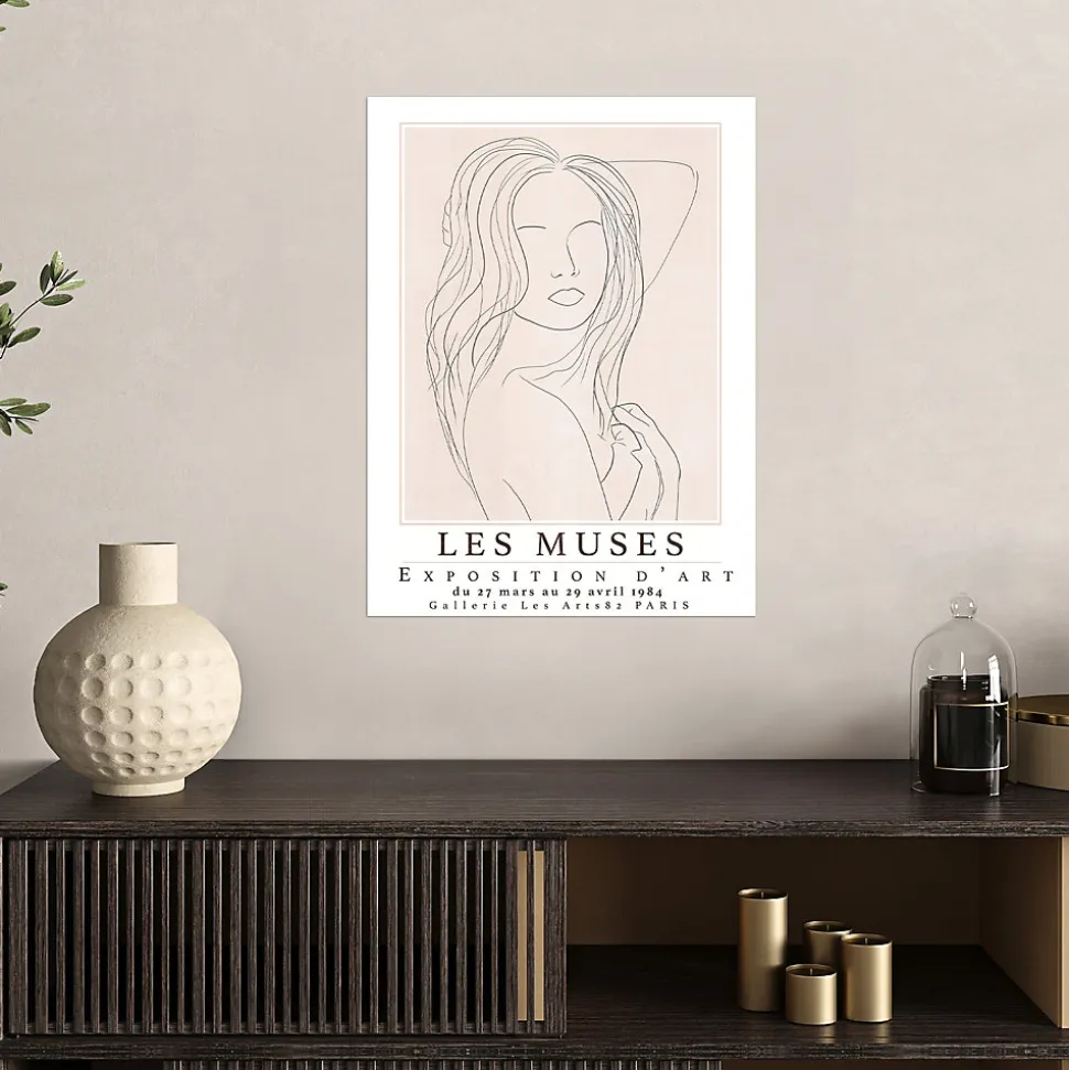 Affiche " les muses " l.30 x H.40 cm Dada Art