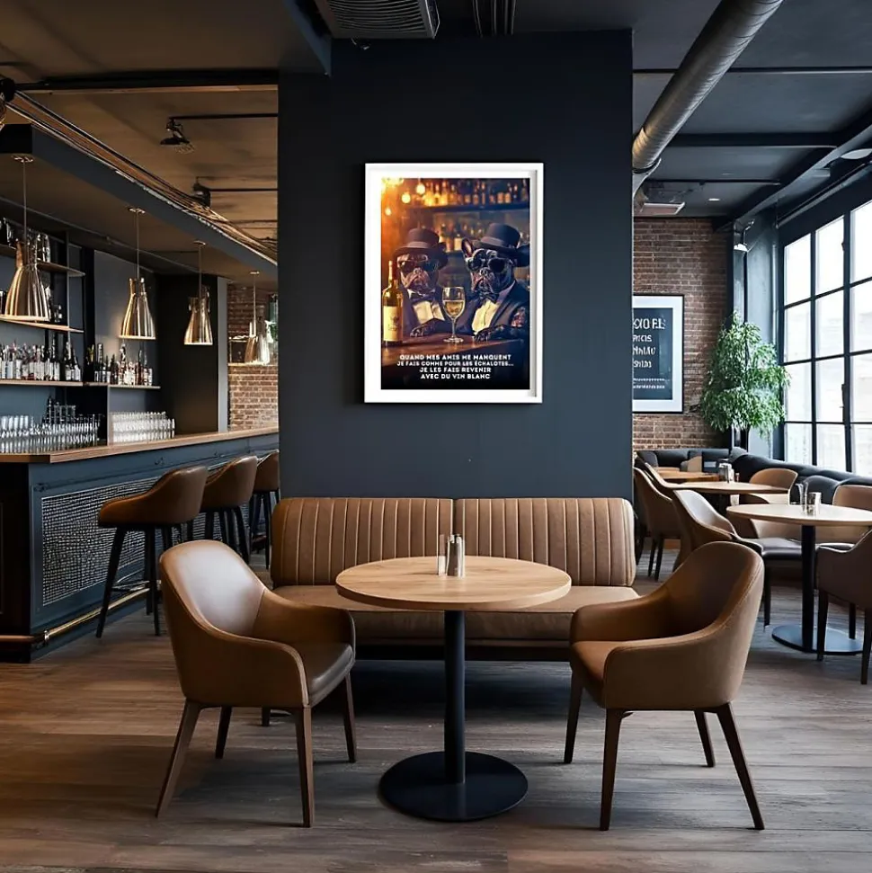 Affiche - Limousine Tout travail mérite sa bière - Posters de nos Régions - Format A3 - Grand 42cm x 29,7cm