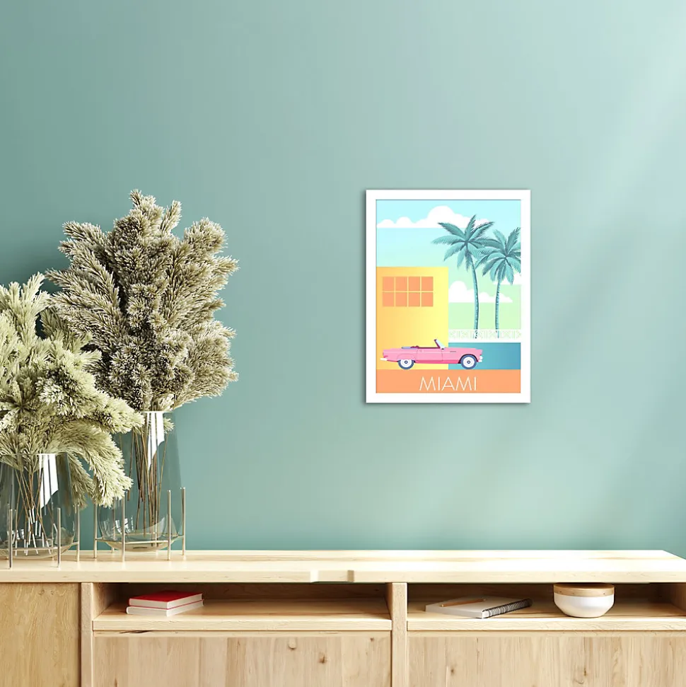 Affiche " Miami " l.30 x H.40 cm Dada Art