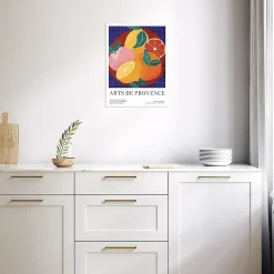 Affiche agrumes " Art de Provence " multicouleurs l.30 x H.40 cm Dada Art