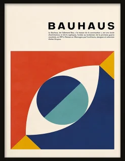 Affiche Bauhaus multicouleurs l.30 x H.40cm Dada Art