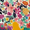 Affiche bouquet de fleurs multicouleurs l.30 x H.40 cm Dada Art