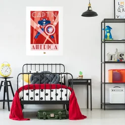 Affiche Captain America Dada Art l.60 x H.80 cm