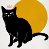 Affiche chat noir Dada Art l.30 x H.40 cm