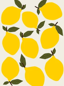 Affiche citrons jaunes l.30 x H.40 cm Dada Art