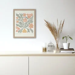 Affiche collection 1977 fleurs pastel l.30 x l.40 cm Dada Art