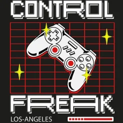 Affiche Control noir Dada Art l.30 x H.30 cm