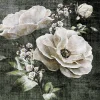 Affiche décorative fleurs vintage l.40 x H.50 cm