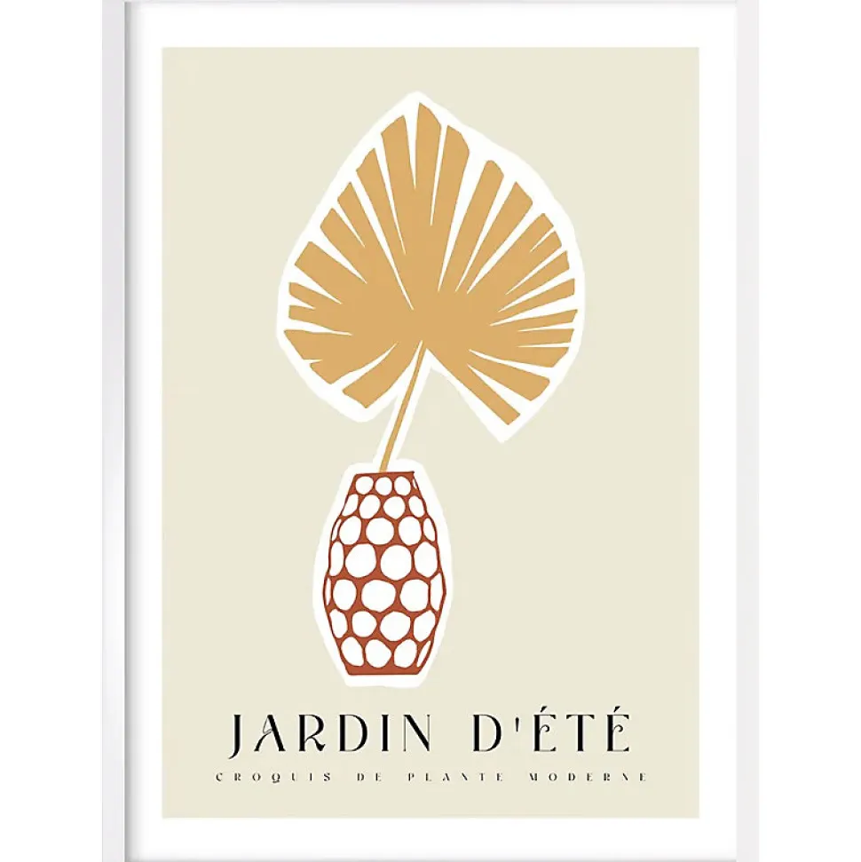 Affiche encadrée Jardin d'été 50x70cm