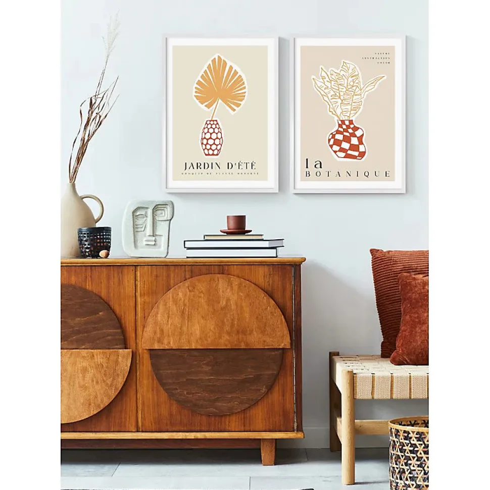 Affiche encadrée Jardin d'été 50x70cm