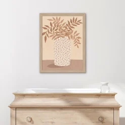 Affiche feuilles terracotta l.30 x H.40 cm Dada Art