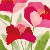 Affiche fleurs roses l.24 x l.30 cm Dada Art