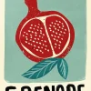 Affiche fruit grenade l.30 x l.40 cm Dada Art
