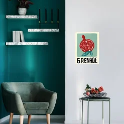 Affiche fruit grenade l.30 x l.40 cm Dada Art