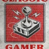 Affiche Gamer rouge Dada Art l.24 x H.30 cm