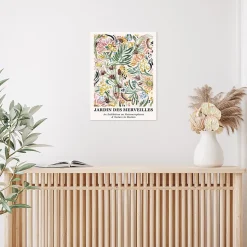 Affiche jardin des merveilles pastel l.30 x l.40 cm Dada Art
