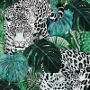Affiche léopard jungle vert L.40 x H.50cm Dada Art