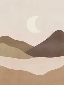 Affiche lune dunes Dada Art l.30 x H.40 cm