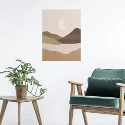 Affiche lune dunes Dada Art l.30 x H.40 cm