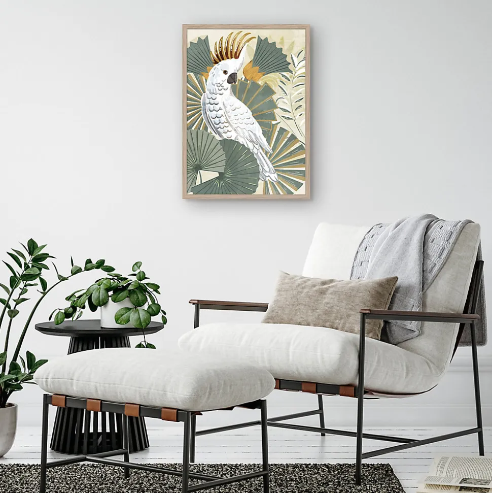 Affiche moderne cacatoes l.50 x l.70 cm Dada art