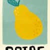 Affiche moderne poire l.30 x l.40 cm Dada Art