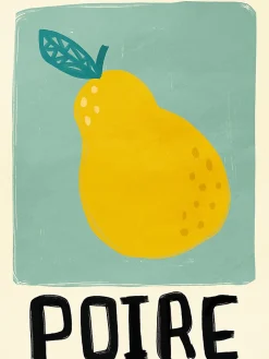 Affiche moderne poire l.30 x l.40 cm Dada Art