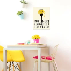Affiche more spaghetti por favor l.30 x l.30 cm Dada Art