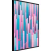 Affiche Murale Encadrée "Abstract Skyscrapers" 40 x 60 cm Noir