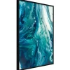 Affiche Murale Encadrée "Acrylic Pouring II" 40 x 60 cm Noir
