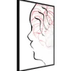Affiche Murale Encadrée "Agitated Thoughts" 40 x 60 cm Noir