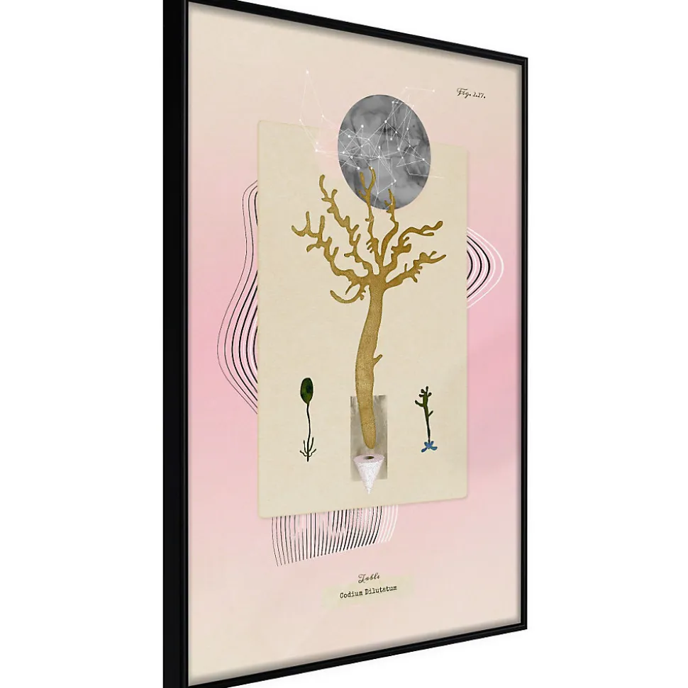 Affiche Murale Encadrée "Aquatic Plant" 30 x 42 cm Noir