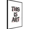 Affiche Murale Encadrée "Art" 21 x 30 cm Noir