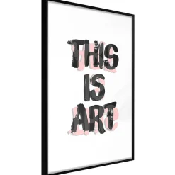 Affiche Murale Encadrée "Art" 21 x 30 cm Noir
