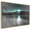 Affiche Murale Encadrée "Aurora at the Horizon " 90 x 60 cm Or