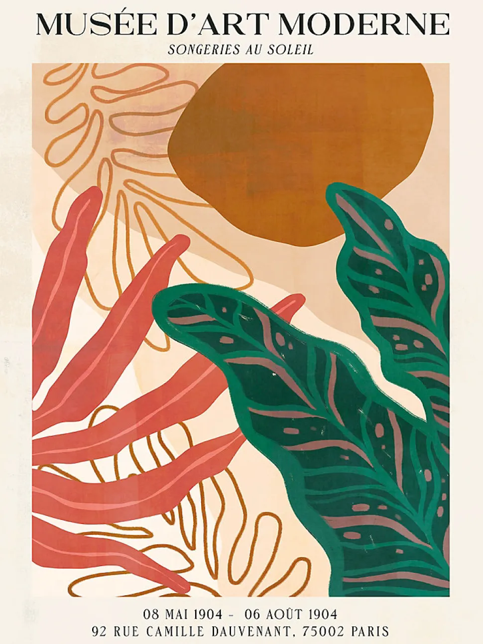 Affiche musée multicouleur Dada Art l.30 x H.40 cm