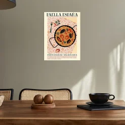 Affiche paëlla España l.30 x H.40 cm Dada Art
