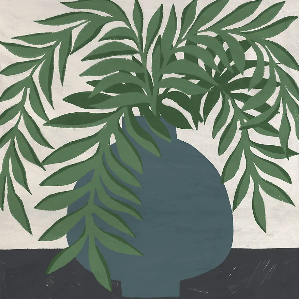 Affiche plante vase vert l.30 x l.30 cm Dada Art