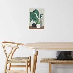 Affiche plantes et vases verts l.30 x l.40 cm Dada art
